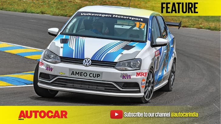 Driving Volkswagen Cup race cars in India